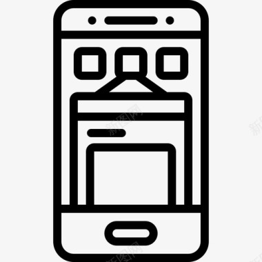 手机Up直社交logo应用应用程序手机智能手机图标