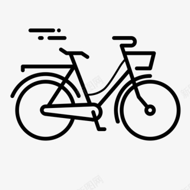 自行车跑车自行车城市图标