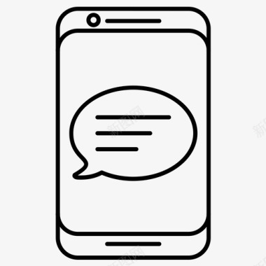 手机短信短信聊天手机图标