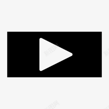 矢量电影放映机播放视频电影院电影图标