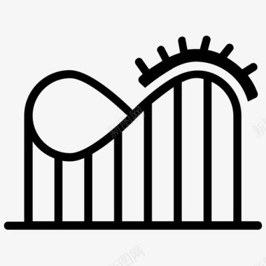 排版主题过山车游乐园扣篮图标