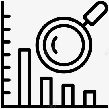 条形数据图统计分析条形图商业智能图标