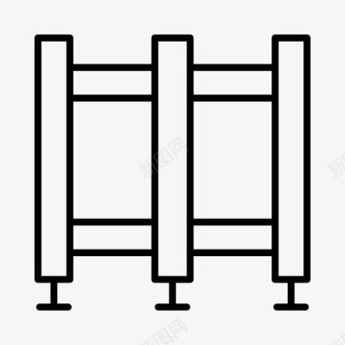 卫生间装修脚手架建筑施工图标