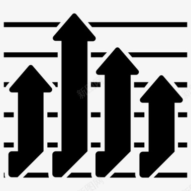 统计表矢量图箭头信息图条形图图形表示图标