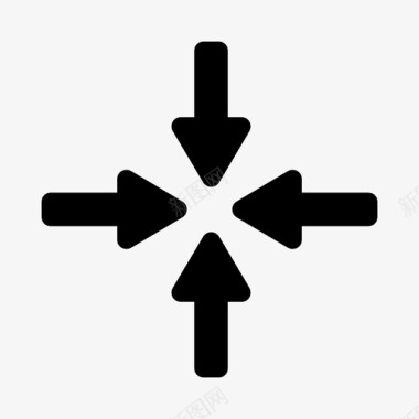 圆角五角星箭头连接方向图标