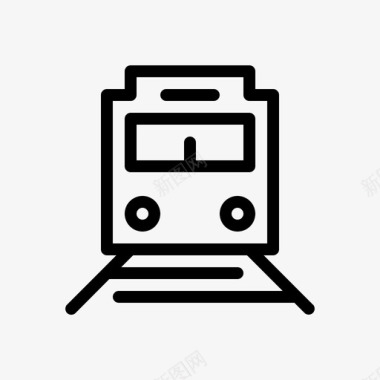 公交地铁标识火车通勤客运图标