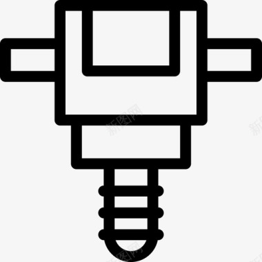 工程机械钻手提钻工具图标