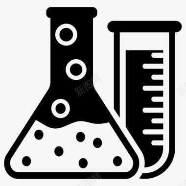 腌制罐子化学反应实验室烧瓶实验室罐子图标