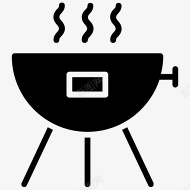 烧烤架木炭烤架煤气烤架图标