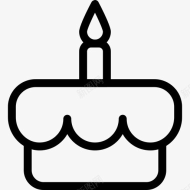 庆祝蛋糕生日生日蛋糕图标
