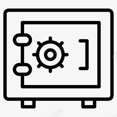 保护装置保险箱储物柜保护装置图标