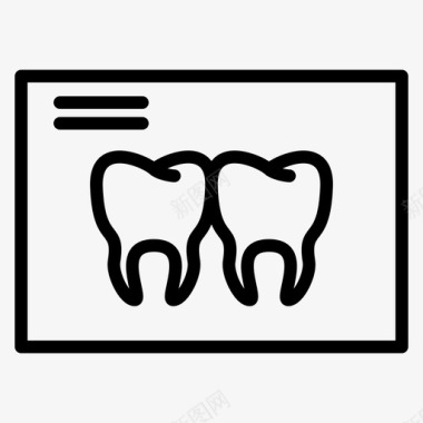 有关牙齿牙齿x光牙科牙医图标