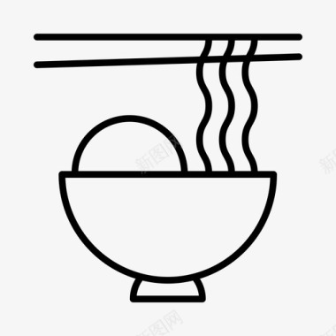 面条烹饪餐饮图标