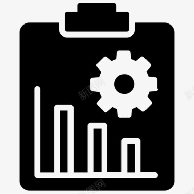 可视化统计图表数据分析业务报告数据管理图标