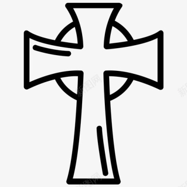 耶稣十字架基督教符号十字架挂坠图标
