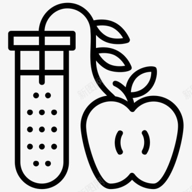 转基因苹果转基因水果不健康苹果图标