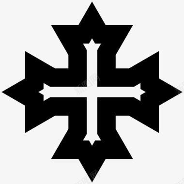 十字架科普特十字架基督教埃及图标