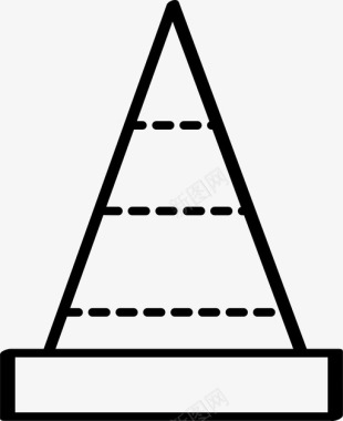 紧急救援船圆锥建筑紧急图标