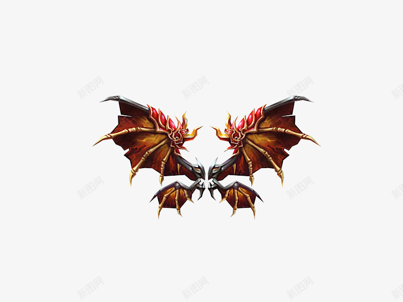 魔龙之翼png免抠素材_88icon https://88icon.com 之翼 恶魔龙 魔龙