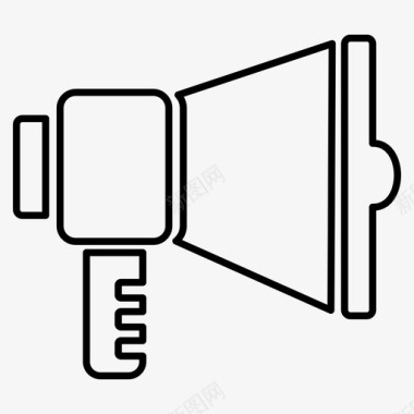 扩音扬声器扩音器声音图标