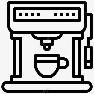 取钱机咖啡机咖啡店浓缩咖啡机图标