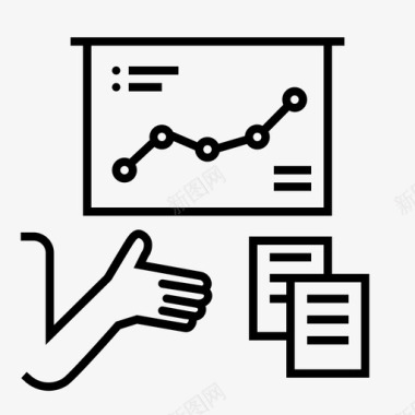 品牌策划方案业务报告分析师图表图标