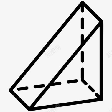三角形二维形状三维设计图标