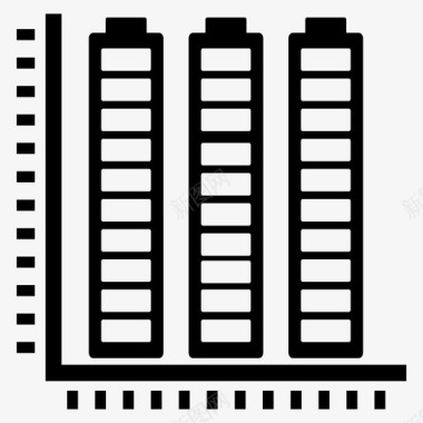 条形数据图频率图数据可视化均衡器图图标