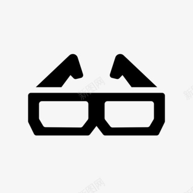 3d3d眼镜图标3d眼镜艺术家图标