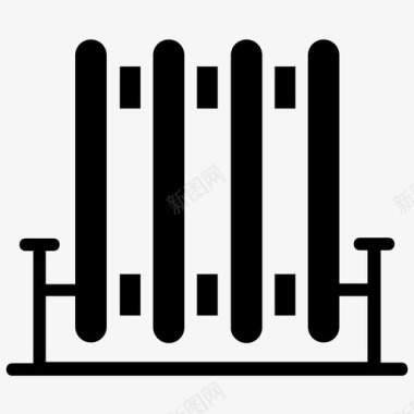 爆破装置暖气片加热器芯加热线圈图标