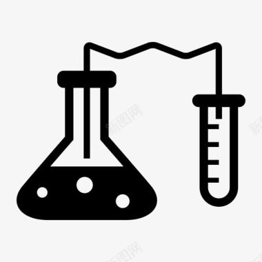 实验与科学实验化学研究图标