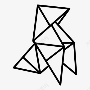 几何折纸图标