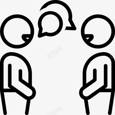 八卦太极谈话聊天闲聊图标