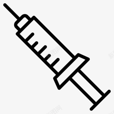 医疗注射器疫苗药品注射剂图标