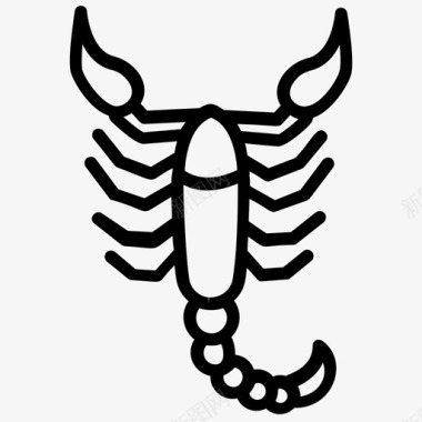 蝎子纹身纹身艺术纹身设计图标
