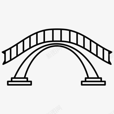 桥梁素材桥梁施工塔格斯河图标