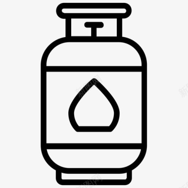 天然气气瓶液化石油气天然气图标
