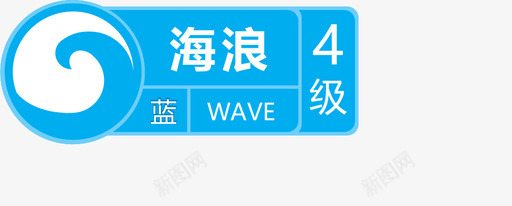 中国风海浪背景海浪4级图标