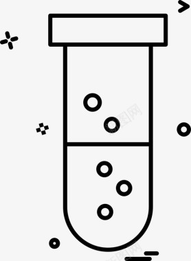 试管药剂试管化学实验室图标