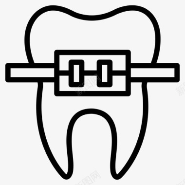 口腔牙套牙科牙医图标