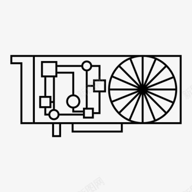 电竞显卡gpu显卡pc显卡图标