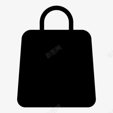 购物袋电子商务在线图标