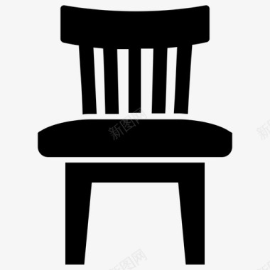 餐椅桌椅坐凳图标