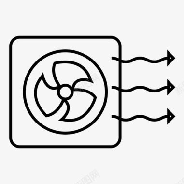 爆破装置空气冷凝装置流量图标