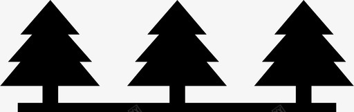 冬天松树圣诞节圣诞树假日图标