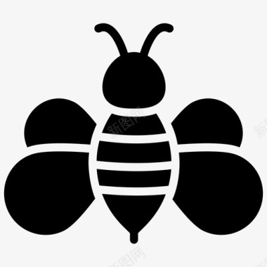 蜜蜂大黄蜂卡通蜜蜂图标