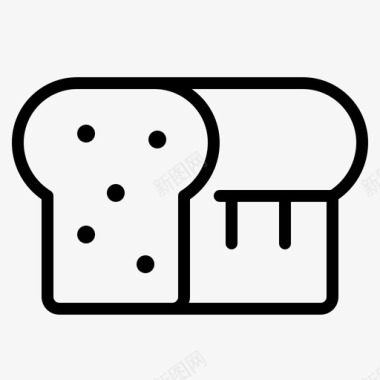 法式面包法式面包烹饪图标