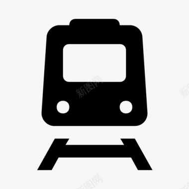 公交地铁标识火车运输地铁公共交通图标
