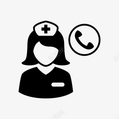 卫生保健医务人员化身卫生保健图标