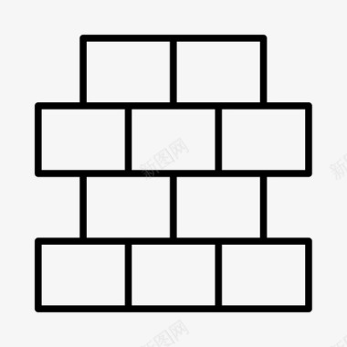 蚁工砌砖工砌砖建筑图标